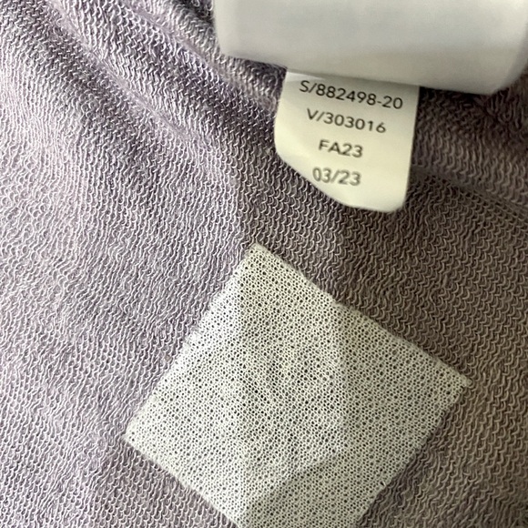 ATHLETA Pranayama Restore Wrap Starlily Violet Purple Open Front Cardigan SZ XXS - Picture 5 of 8